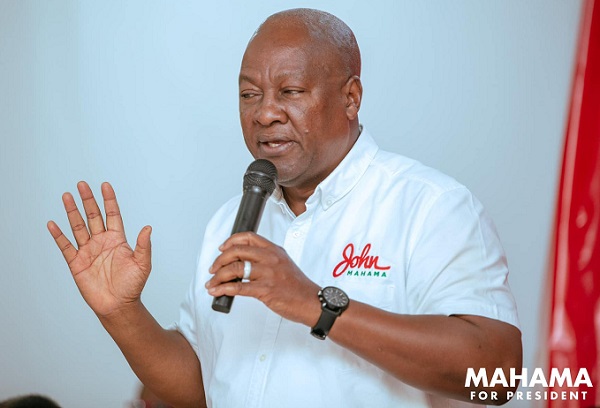 Mahama urges Ghanaians not to repeat past mistakes of voting for NPP in 2016 and 2020